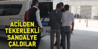 Acilden Tekerlekli Sandalye Çaldılar