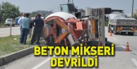 Beton Mikseri Devrildi