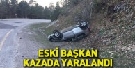 Eski Başkan Kazada Yaralandı