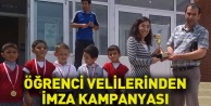 Öğrenci velilerinden imza kampanyası