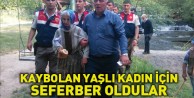 Kaybolan yaşlı kadın için seferber oldular