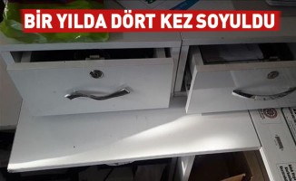 Bir yılda dört kez soyuldu