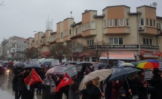 İnegöl'de Binler Kudüs için Yürüdü