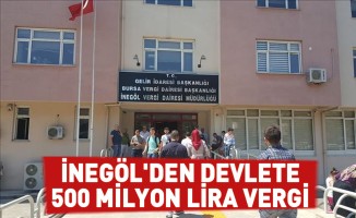 İnegöl'den devlete 500 milyon lira vergi