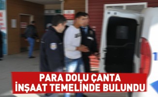 Para Dolu Çanta İnşaat Temelinde Bulundu