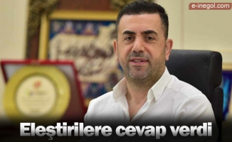 Eleştirilere cevap verdi