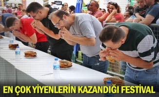 En çok yiyenlerin kazandığı festival