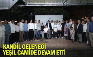 Kandil geleneği Yeşil Camide devam etti