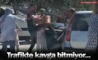 Trafikte kavga bitmiyor...