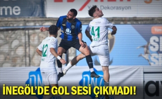 İnegöl'de gol sesi çıkmadı!