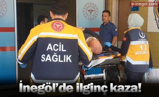 İnegöl'de ilginç kaza!