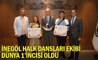 İnegöl Halk Dansları Ekibi Dünya 1’incisi Oldu