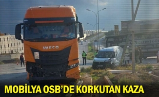 Mobilya OSB'de Korkutan kaza