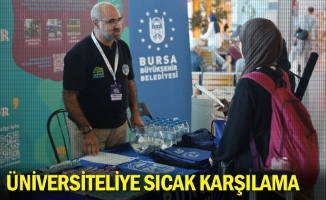 Üniversiteliye sıcak karşılama