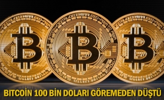 Bitcoin 100 bin doları göremeden düştü