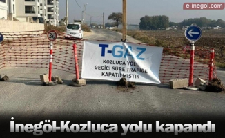 İnegöl-Kozluca yolu kapandı