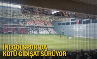 İnegölspor'da kötü gidişat sürüyor