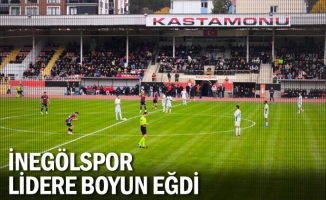 İnegölspor lidere boyun eğdi