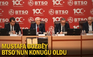 Mustafa Bozbey, BTSO’nun konuğu oldu