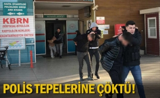 Polis tepelerine çöktü!