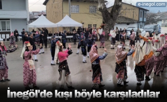 İnegöl'de kışı böyle karşıladılar