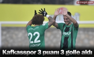 Kafkasspor 3 puanı 3 golle aldı