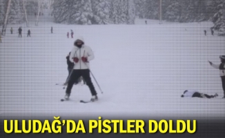 Uludağ'da Pistler Doldu