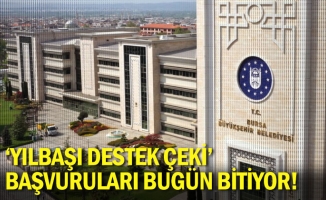 'Yılbaşı destek çeki' başvuruları bugün bitiyor!