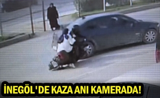 İnegöl'de kaza anı kamerada!