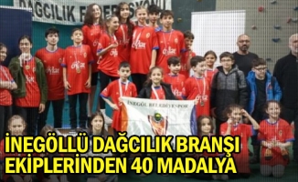 İnegöllü dağcılık branşı ekiplerinden 40 madalya