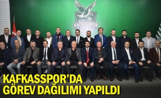 Kafkasspor'da görev dağılımı yapıldı