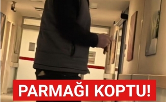 Parmağı koptu!