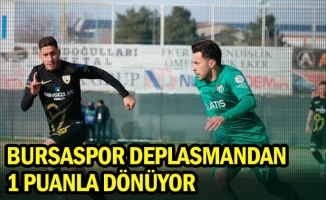 Bursaspor deplasmandan 1 puanla dönüyor