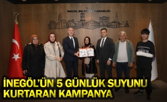 İnegöl'ün 5 günlük suyunu kurtaran kampanya