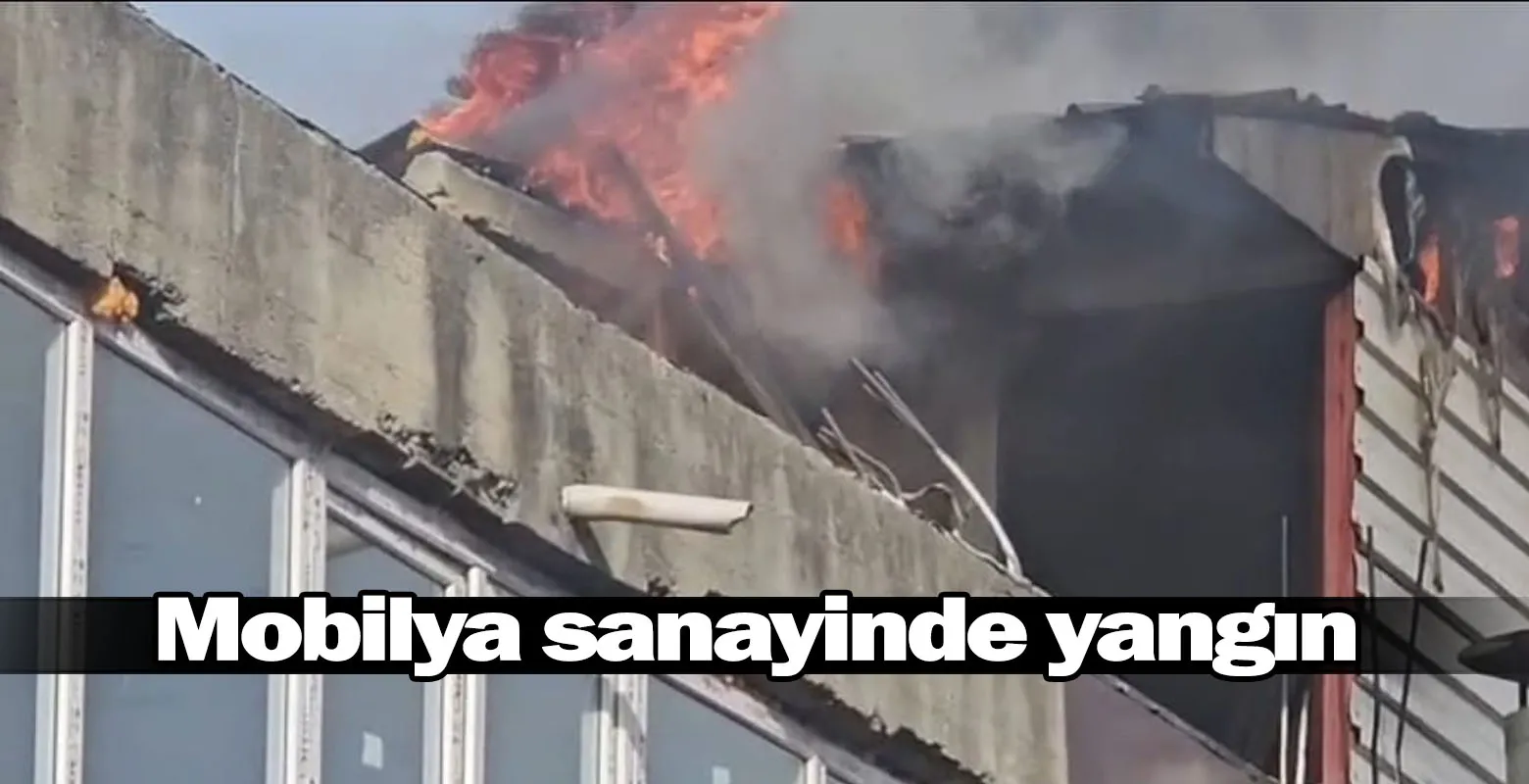 Mobilya sanayinde yangın