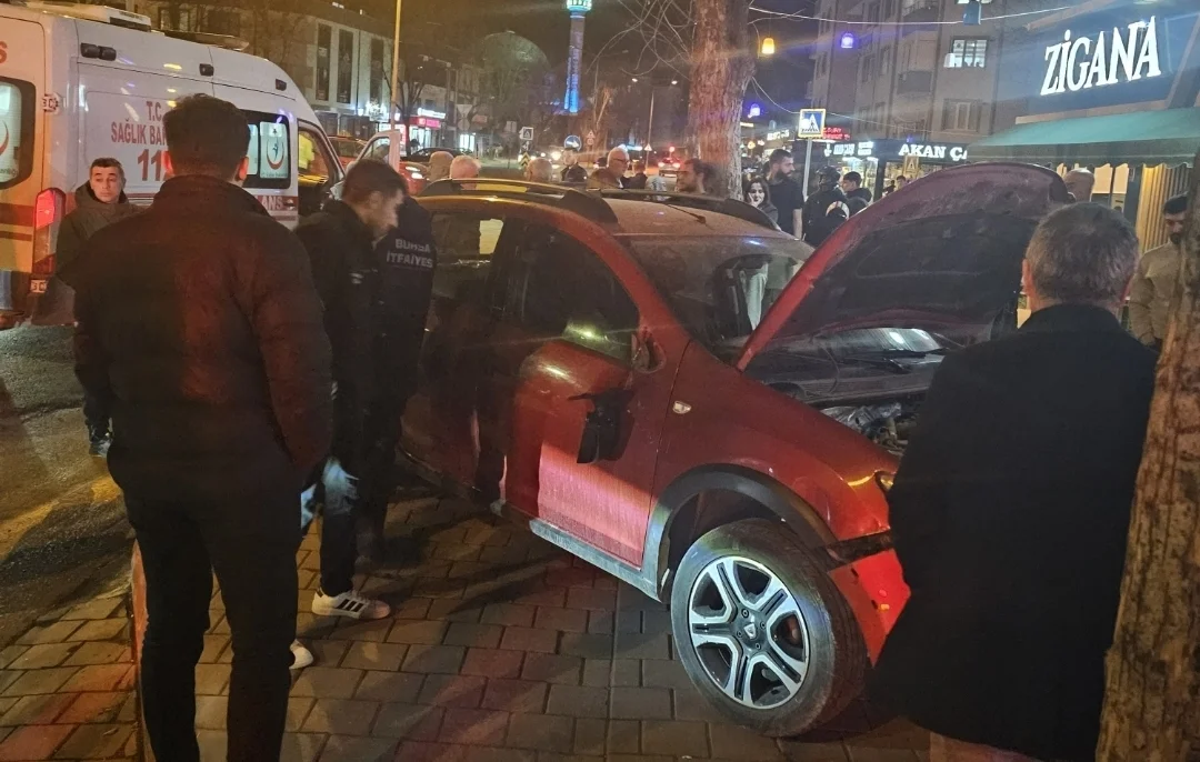 İnegöl'de korkutan kaza! Yaralılar var...