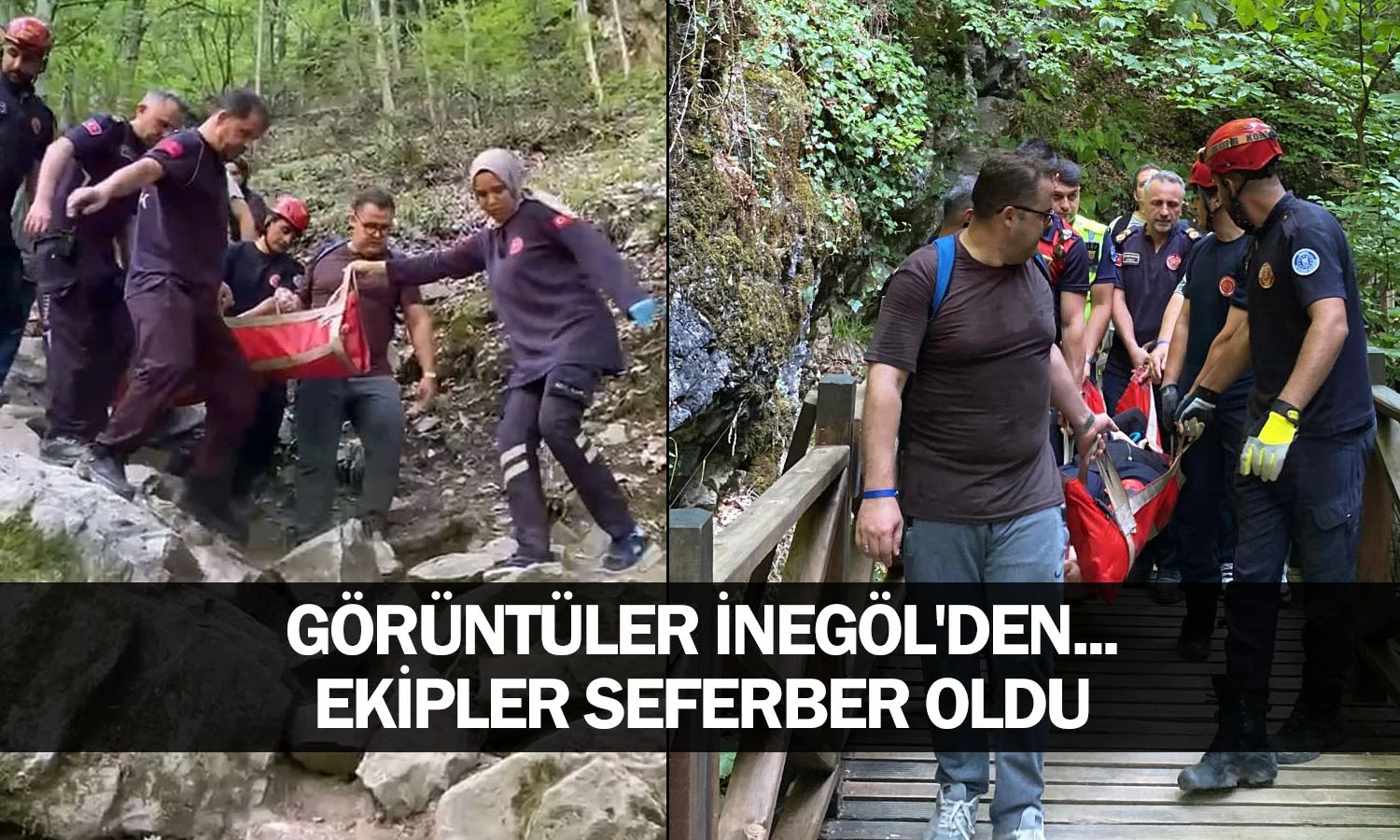 Görüntüler İnegöl'den... Ekipler seferber oldu