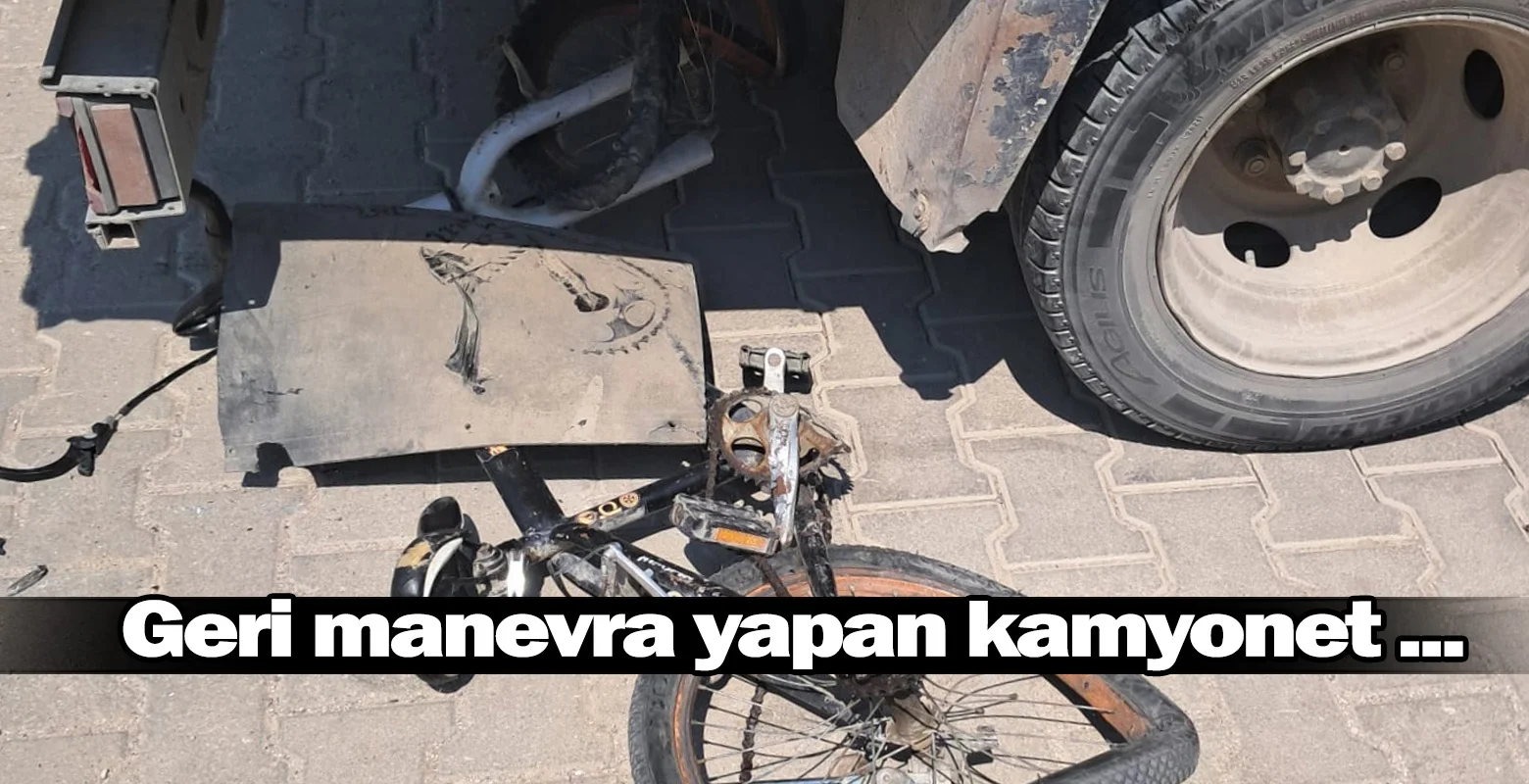 Geri manevra yapan kamyonet ...